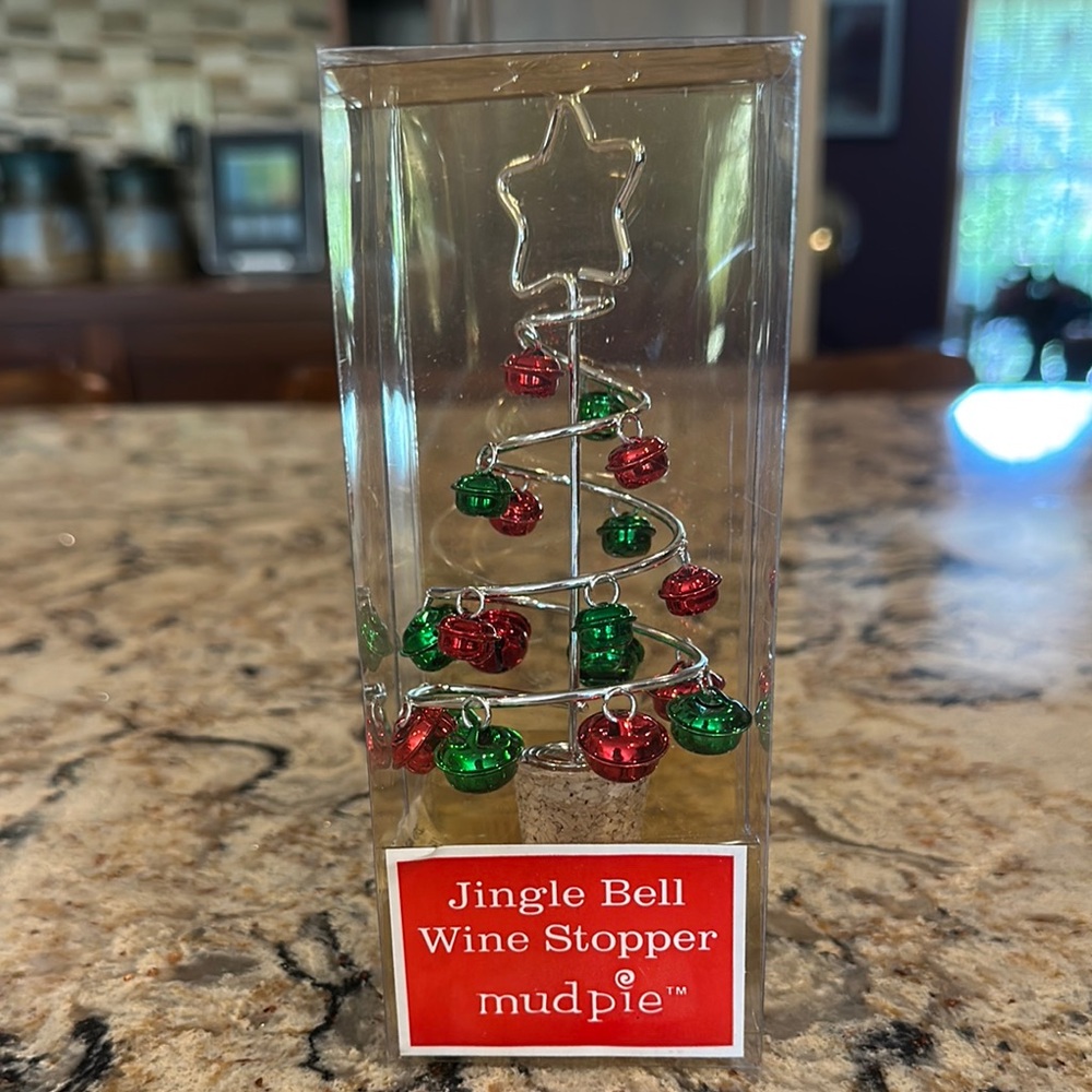 Decorative Jingle Bell Wine Stopper NWOT